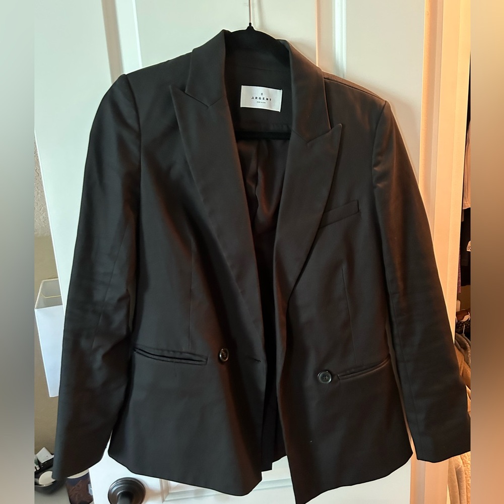 Argent classic black blazer